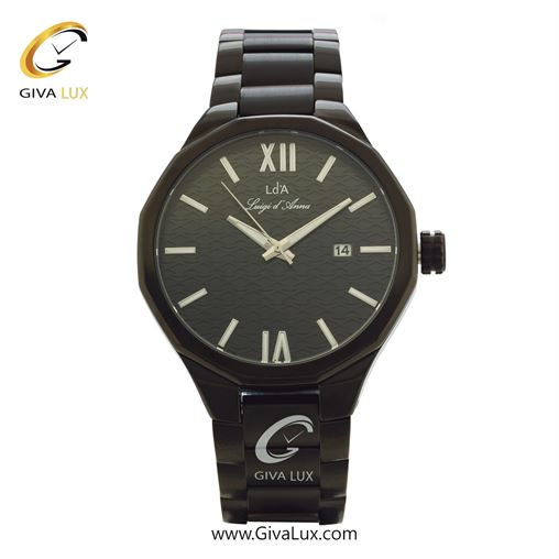 ساعت مچی اورجینال مردانه LdA | لوئیجی د آنا | Luigi d'Ana مشکی | مشکی| مشکی| کد رفرنس 2375